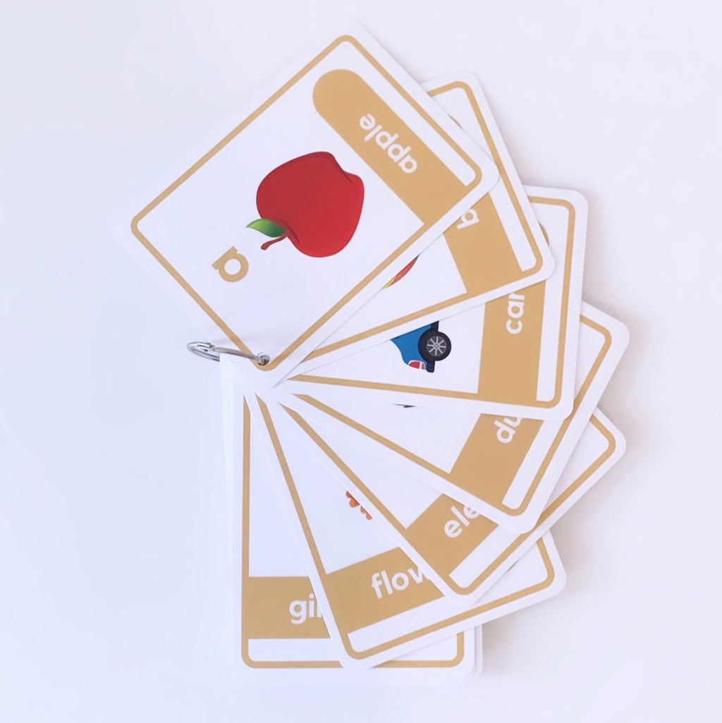 Lowercase Alphabet & First Words Flashcards