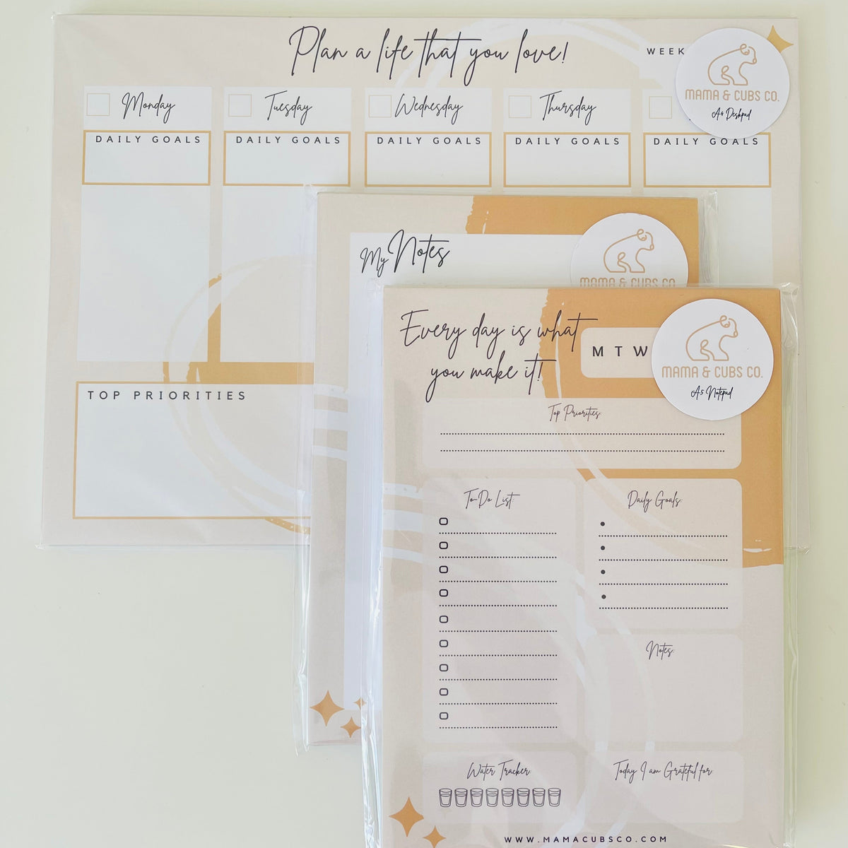 'Plan a life that you love' A4 Weekly Deskpad