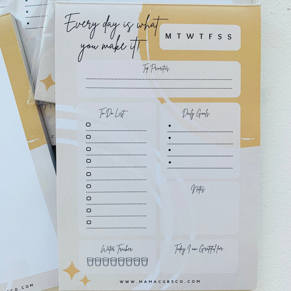 ‘Every day is what you make it’ Daily Planner Notepad