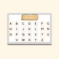 Uppercase Alphabet Matching Mat