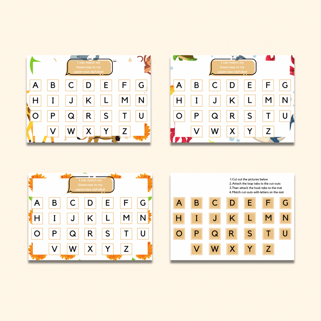 Uppercase Alphabet Matching Mat