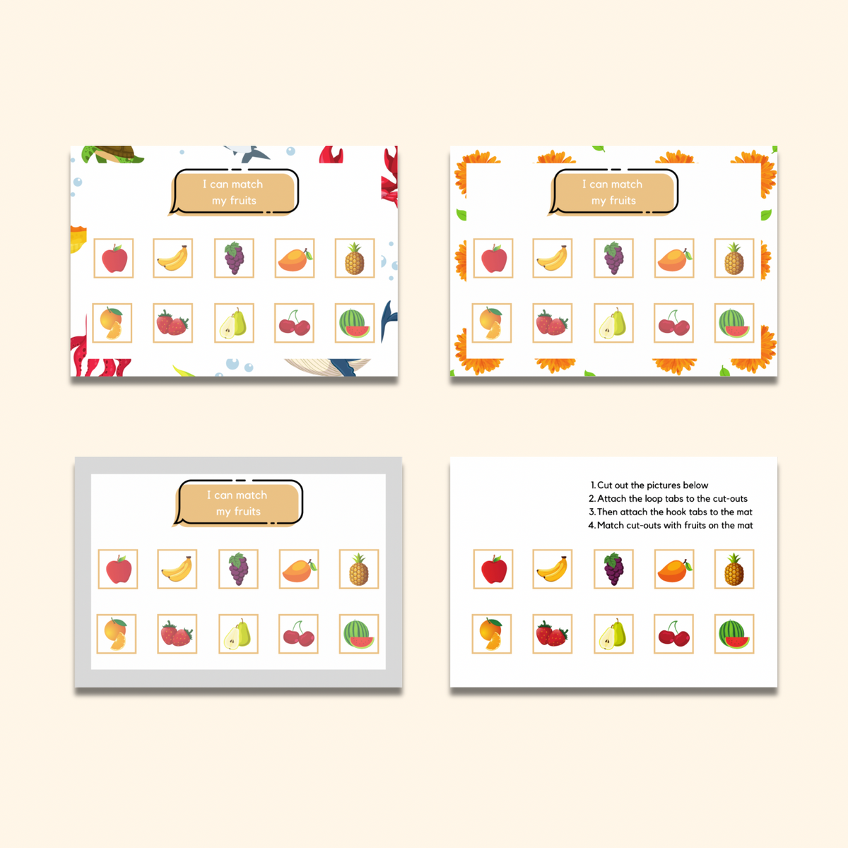 Fruit Matching Mat