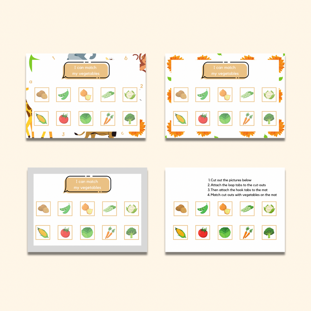 Vegetable Matching Mat