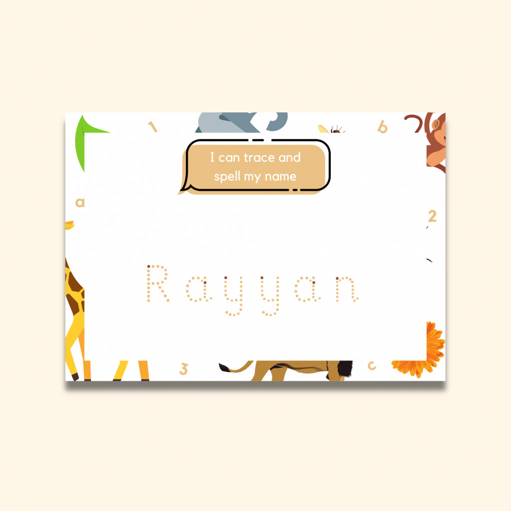Personalised Name Writing Mat