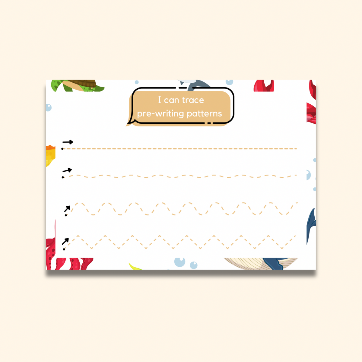 Pen Control Writing Mat