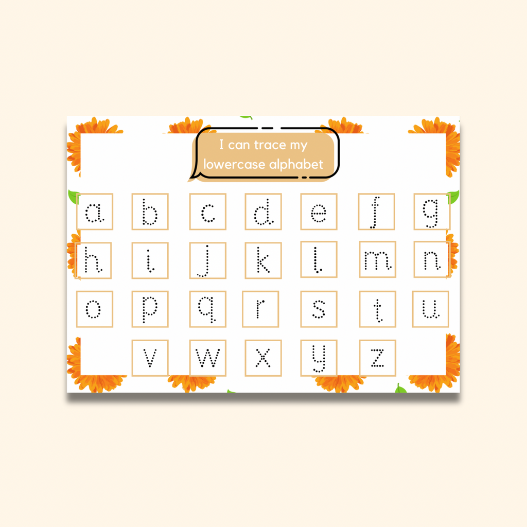 Lowercase Alphabet Writing Mat