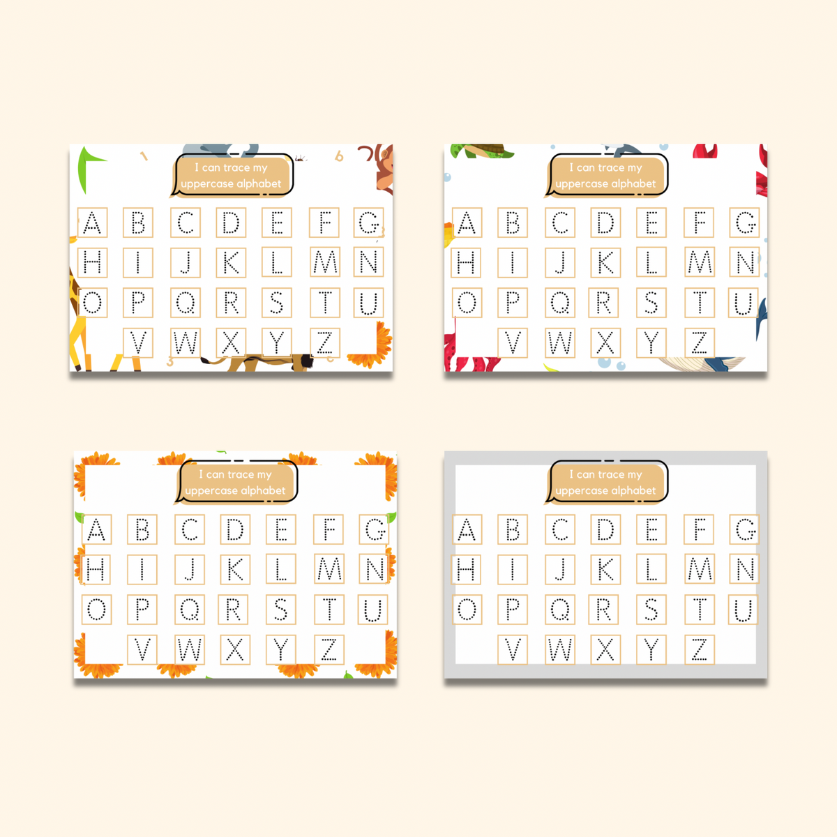 Uppercase Alphabet Writing Mat