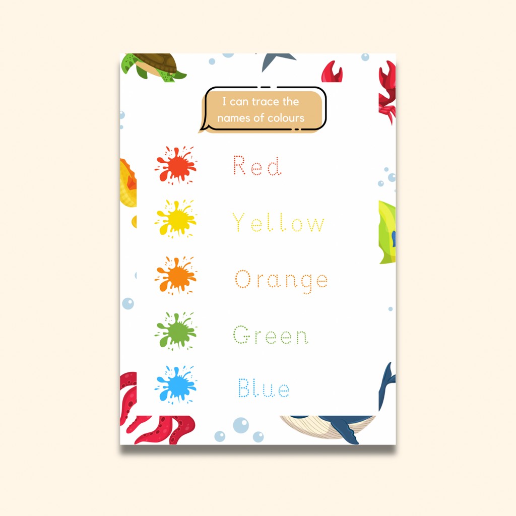 Colour Writing Mats