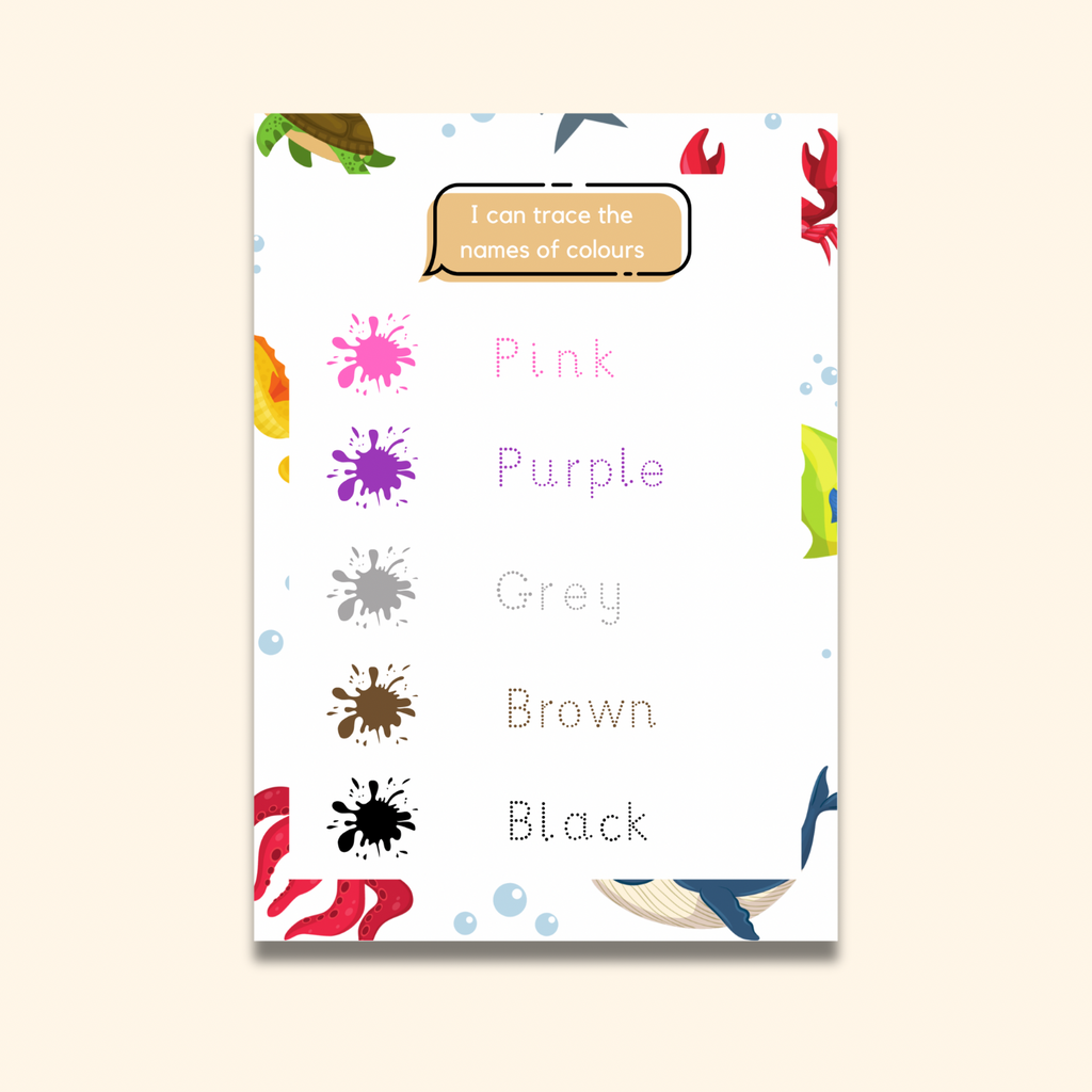 Colour Writing Mats