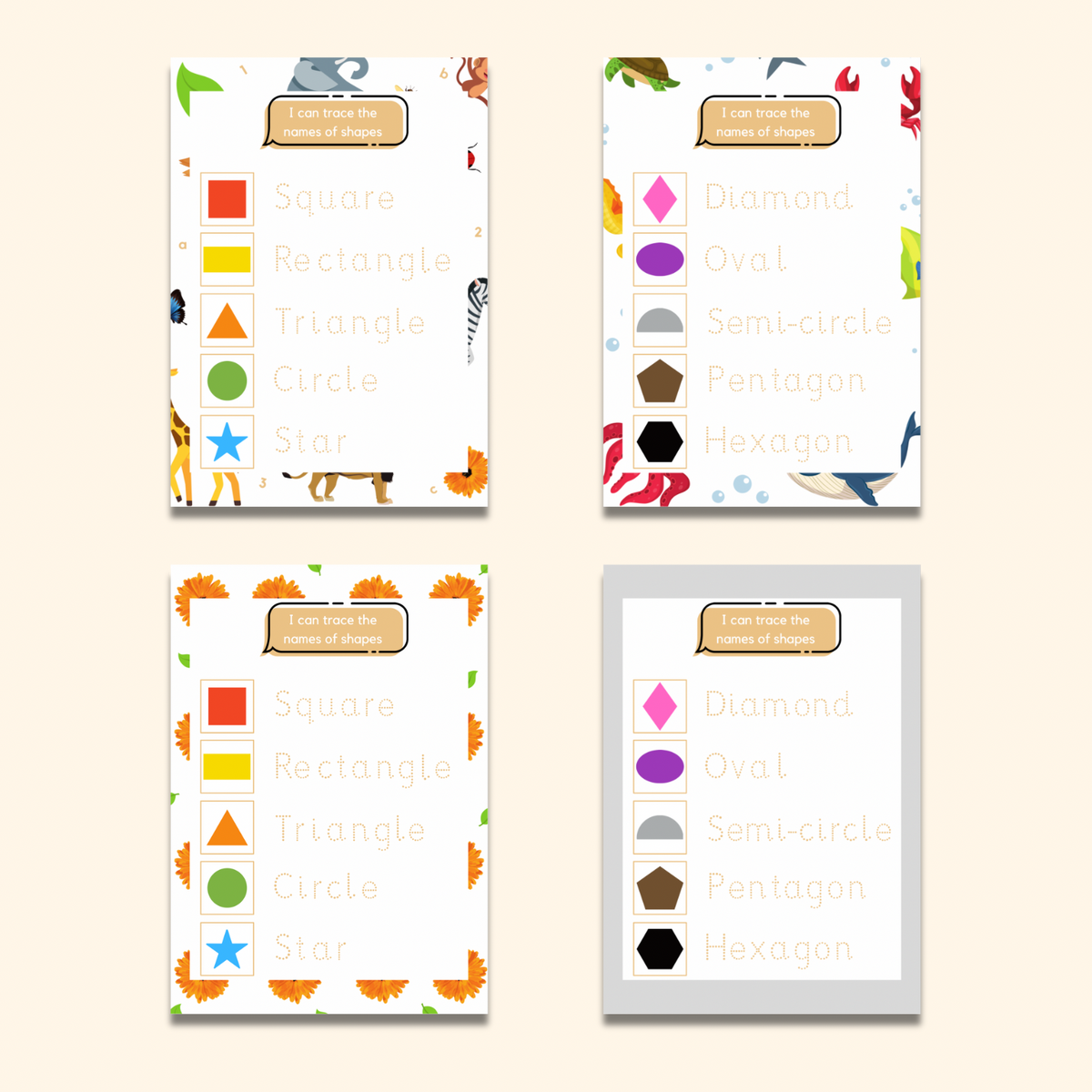 Shape Writing Mats