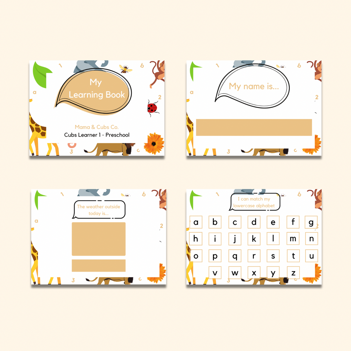 Cubs Learner Preschool Book 1