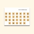 Extra Lowercase Alphabet Sheet