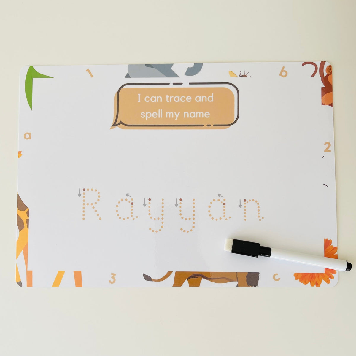 Personalised Name Writing Mat