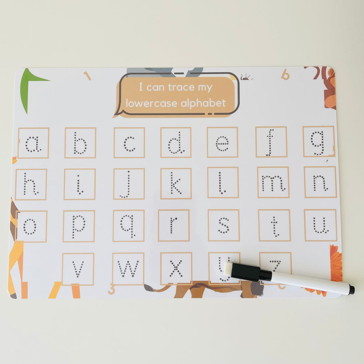 Lowercase Alphabet Writing Mat